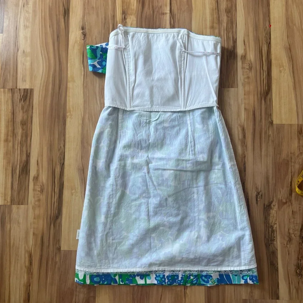 Lilly Pulitzer Bee In Your Bonnet Strapless Dress, Size 2 - Picture 10 of 13